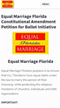 Mobile Screenshot of equalmarriagefl.com
