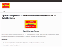 Tablet Screenshot of equalmarriagefl.com